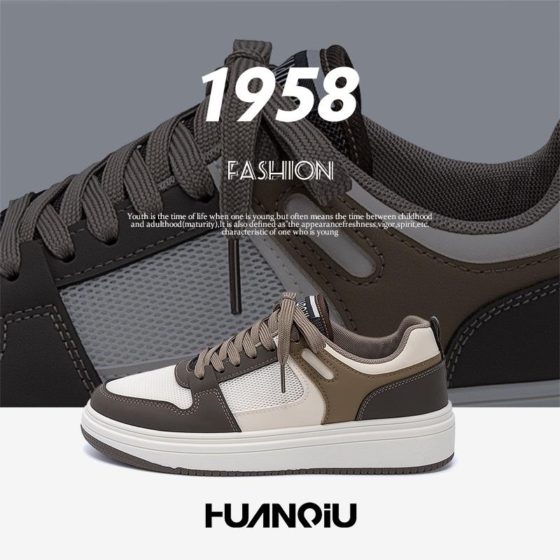 Global Breathable Board Shoes ZHQ-HY071-2 Summer Men's Shoes Versatile Thick-soled Mesh Lightweight Sports and Leisure Shoes