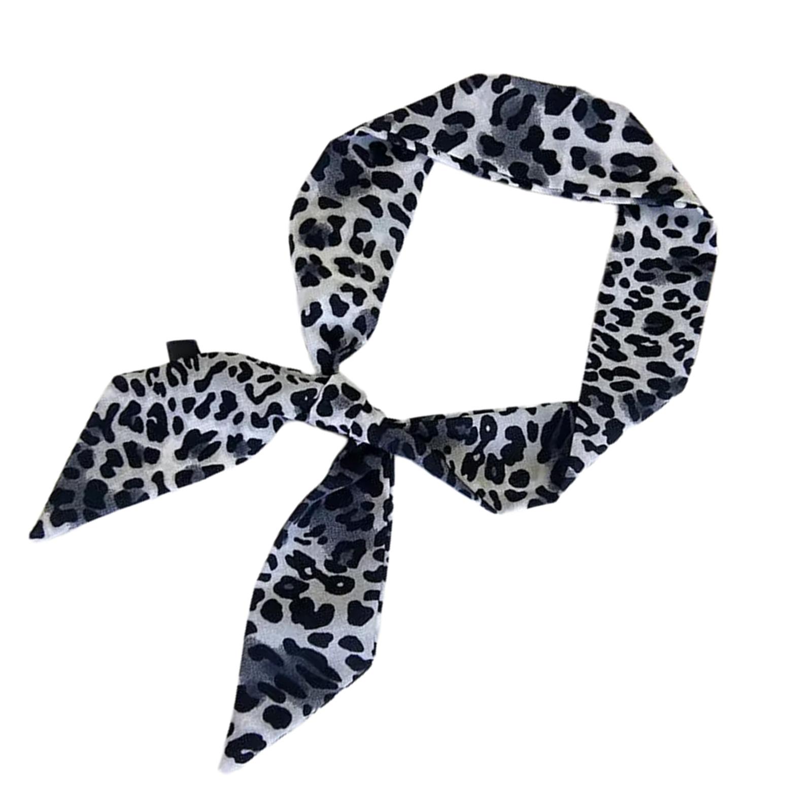 

Women s Neck Scarf Trendy Leopard Designing Slim Scarf Soft And Comfortable Bag Decorative Strap with Vibrant Color B