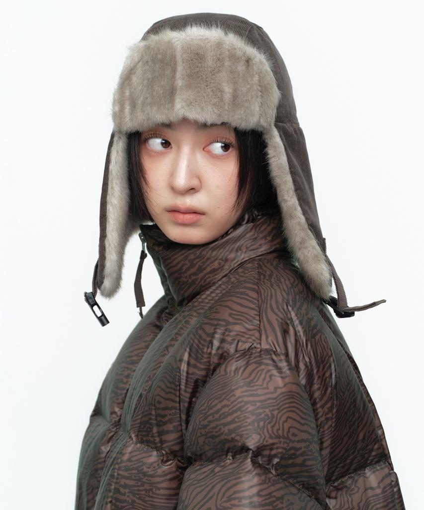 MILLO WOMEN Fur Trooper Hat [Cocoa]