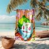 Beach Towel with Pokémon Bulbasaur Pattern - soft,absorbent,machine washable Lightweight&Modern,swimming,Travel Essentials