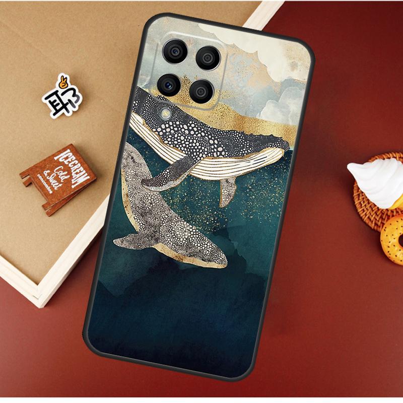 Cartoon Whale Case For Samsung Galaxy M16 M36 M56 M06 M52 M32 M12 M54 M34 M14 M35 M55 M15 M11 M31 M13 M53