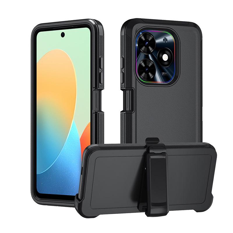 Tecno Spark 10 Pro 3-in-1 Full Coverage Case with Rotating Stand