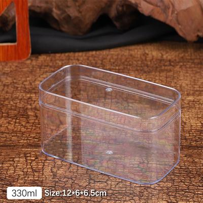 Rectangular Plastic Transparent Box Food Grade Biscuit Candy Box With Lid