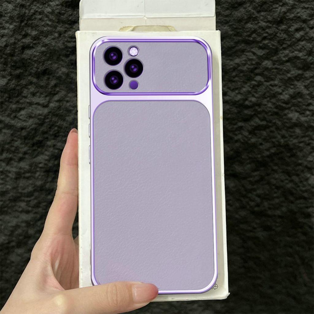 Premium Executive Leather Case for iPhone 12 ProMax Pro 11 Large Window Lens Protector Cover