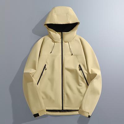 Frühlings- und Herbst-Dünne Berg-Outdoor-JackeWinddicht und Wasserdicht Funktioneller Paar-Bergsteigeranzug Atmungsaktive Kapuzenjacke