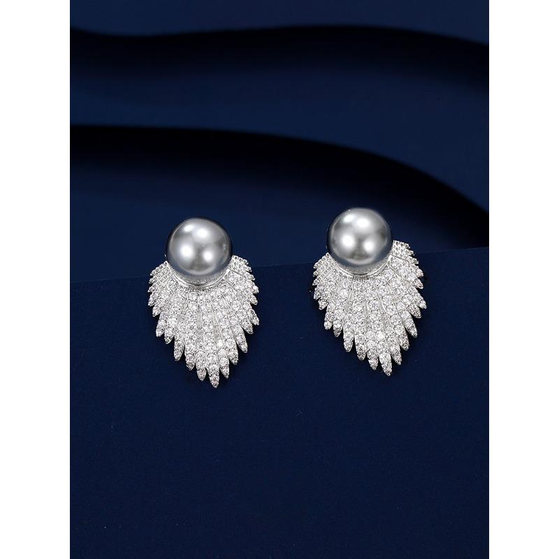 

Серьги Изысканный и элитный маленький популярный дизайн жемчужных серег в подарок