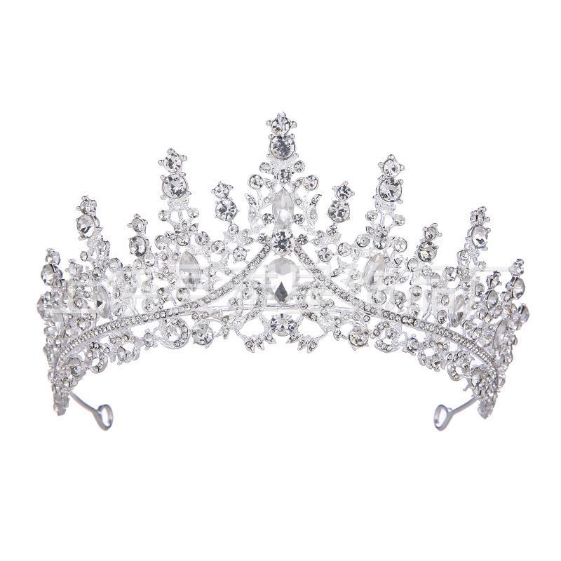 New Rhinestone Headband Headdress Elegant Wedding Dress Ornament Accessories Temperament Wild Crown Wedding Bridal Crown