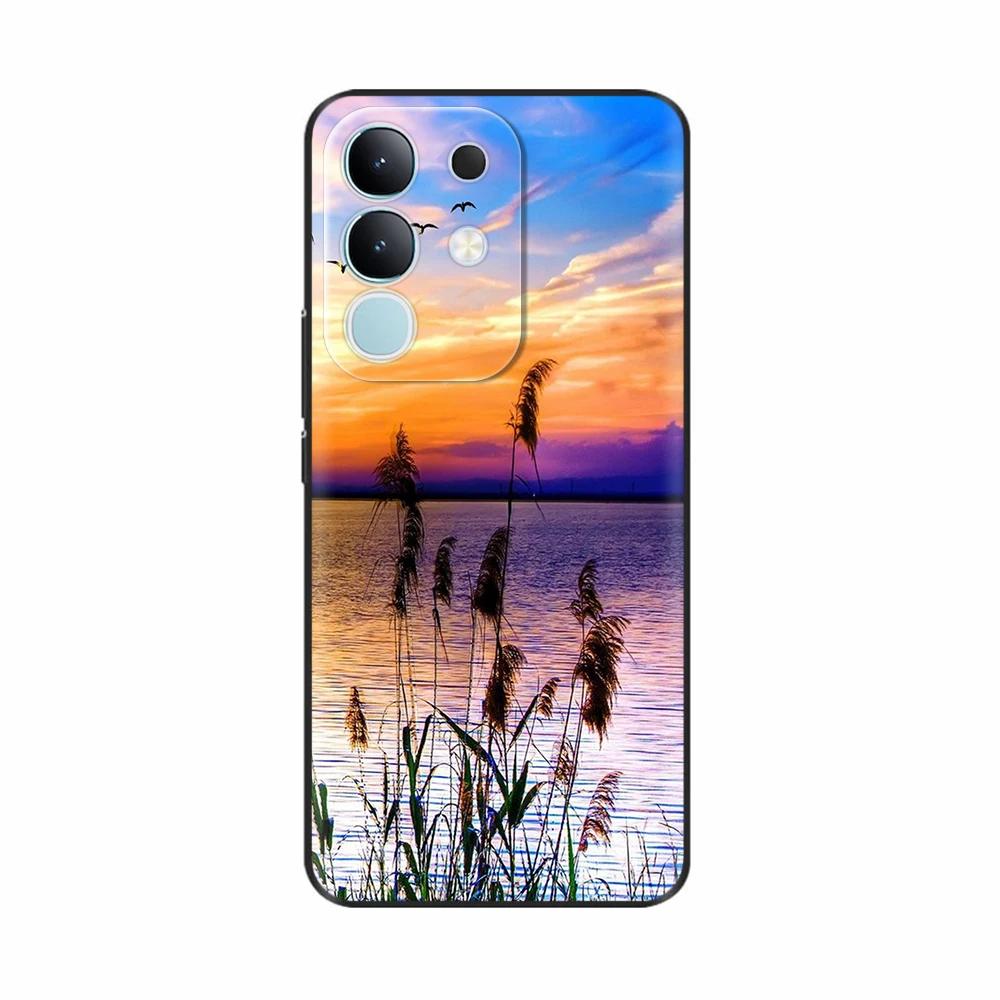 For Vivo Y29 4G Case Luxury Painted Back Cover Soft Silicone Phone Cases For Vivo Y29 4G Case Y 29 Shockproof Coque Bags Fundas