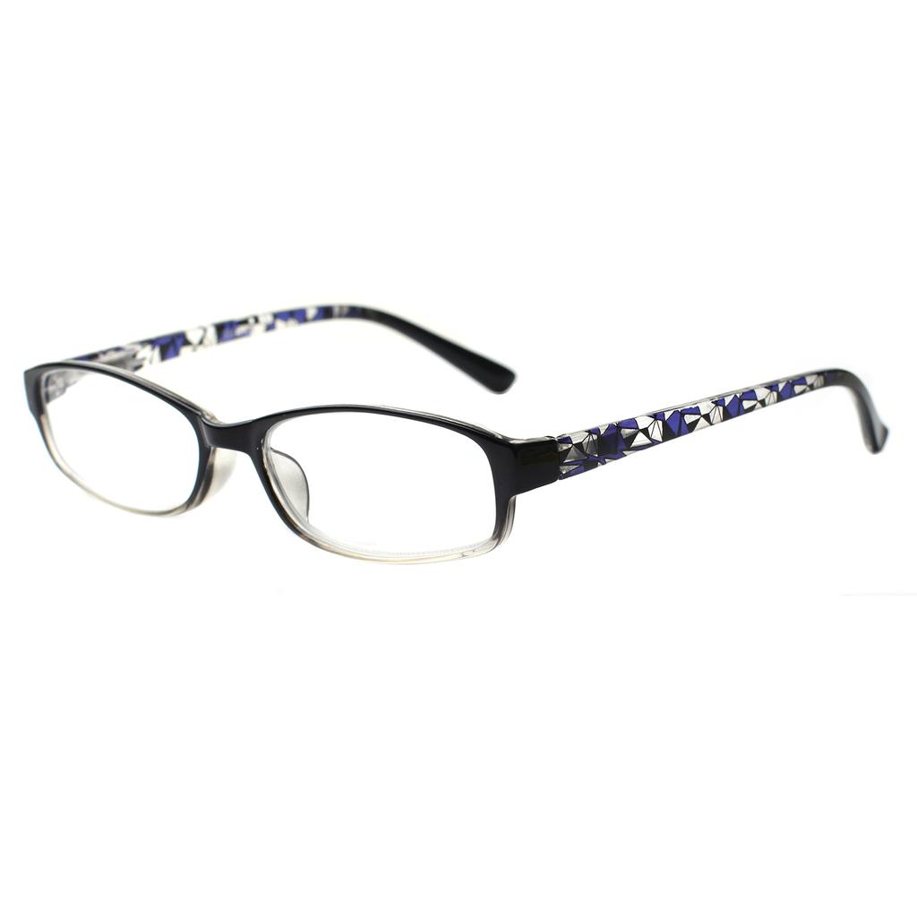 Men's and women's Trendy Print Metal Hinge Design Prescription Eyeglasses Clear And Durable Decorative Reading Eyeglasses