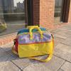Dopamine Large Capacity Travel Bag: Color-Block Ins Style Sports Fitness & Outdoor Storage Bag