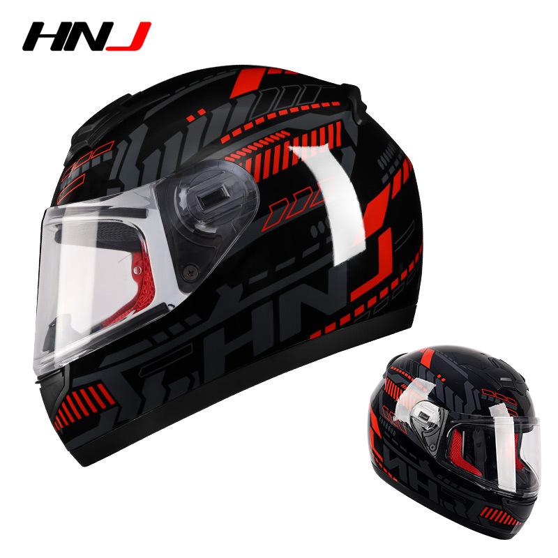 

Unisex Full-Face Motorcycle Helmet for Summer - Electric Vehicle Safety L