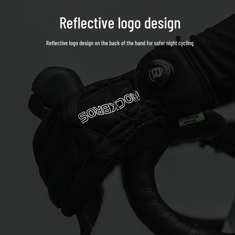 ROCKBROS Windproof Warm Full Finger Cycling Gloves