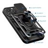 Military Grade Slide Camera Lens Protection Armor Case for iPhone 16 15 14 Plus 13 12 11 Pro Max With Metal Ring Bumpers Cover