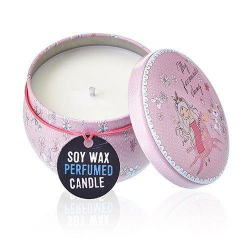Parma Violet Scented Soy Tin Candle