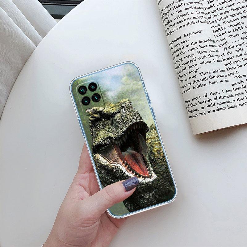 Dinosaur Transparent Phone Case for Motorola Moto E22I E22S E22 E32 E40 E7 E7I G Plus Power Play Stylus G22 G14