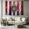 Chivas Guadalajara Wall Tapestry Aesthetic Wall Hanging Printed Fabric Blanket Decorative Tapestries for Bedroom Living Room Home Decor