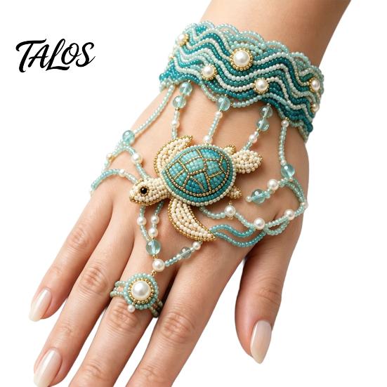 Adult Arts And Crafts Kits DIY Beaded Bracelet Kit, Bead Weaving Jewelry Kit with Pattern Guide, Adjustable Intermediate Loom Patterns Hand