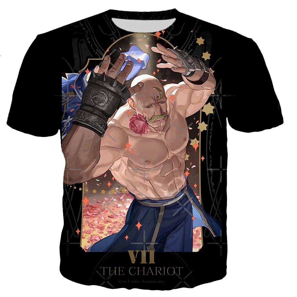 

Футболка Братство Стального Алхимика, мужские/женские футболки с 3D принтом, повседневные уличные топы в стиле Харадзюку, 6XL XL