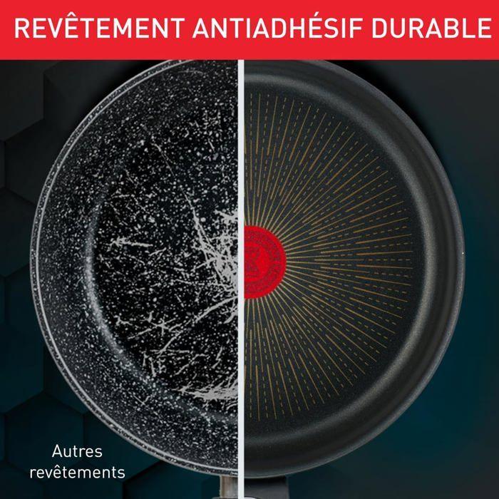 Poêle - TEFAL - Unlimited On - 24 cm - Induction - Antiadhésif résistant - Éco-responsable