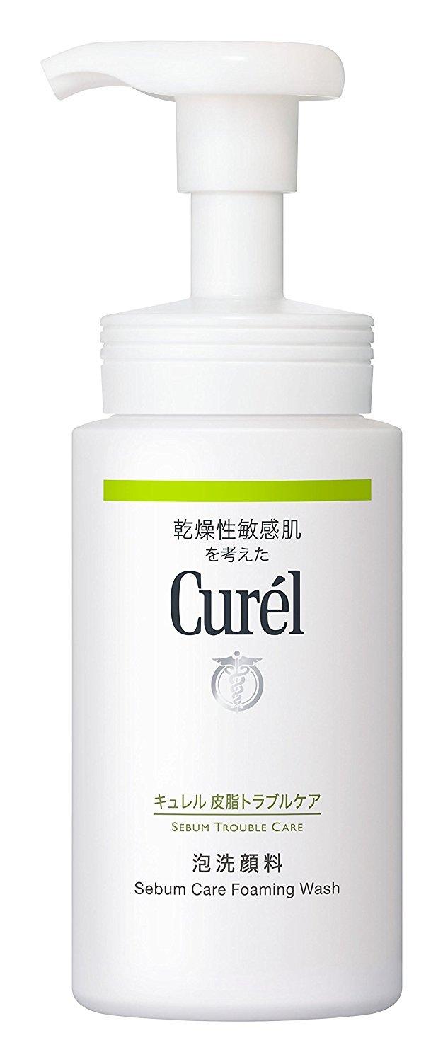 Curel Sebum Trouble Care Foaming Face Wash 150ml x 3