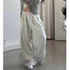 American Retro Sports Pants, Sweatpants, Men's And Women's Spring Lazy Drape Mopping Trousers, Loose And Versatile Wide-Leg Casual Pants