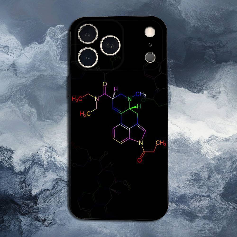 Chemical Biology Experiments Phone Case For iPhone 15,14,13,17,16,12,11,Plus,Pro Max,XS,X,Mini,8,7,XR,SE,Soft Silicone Black