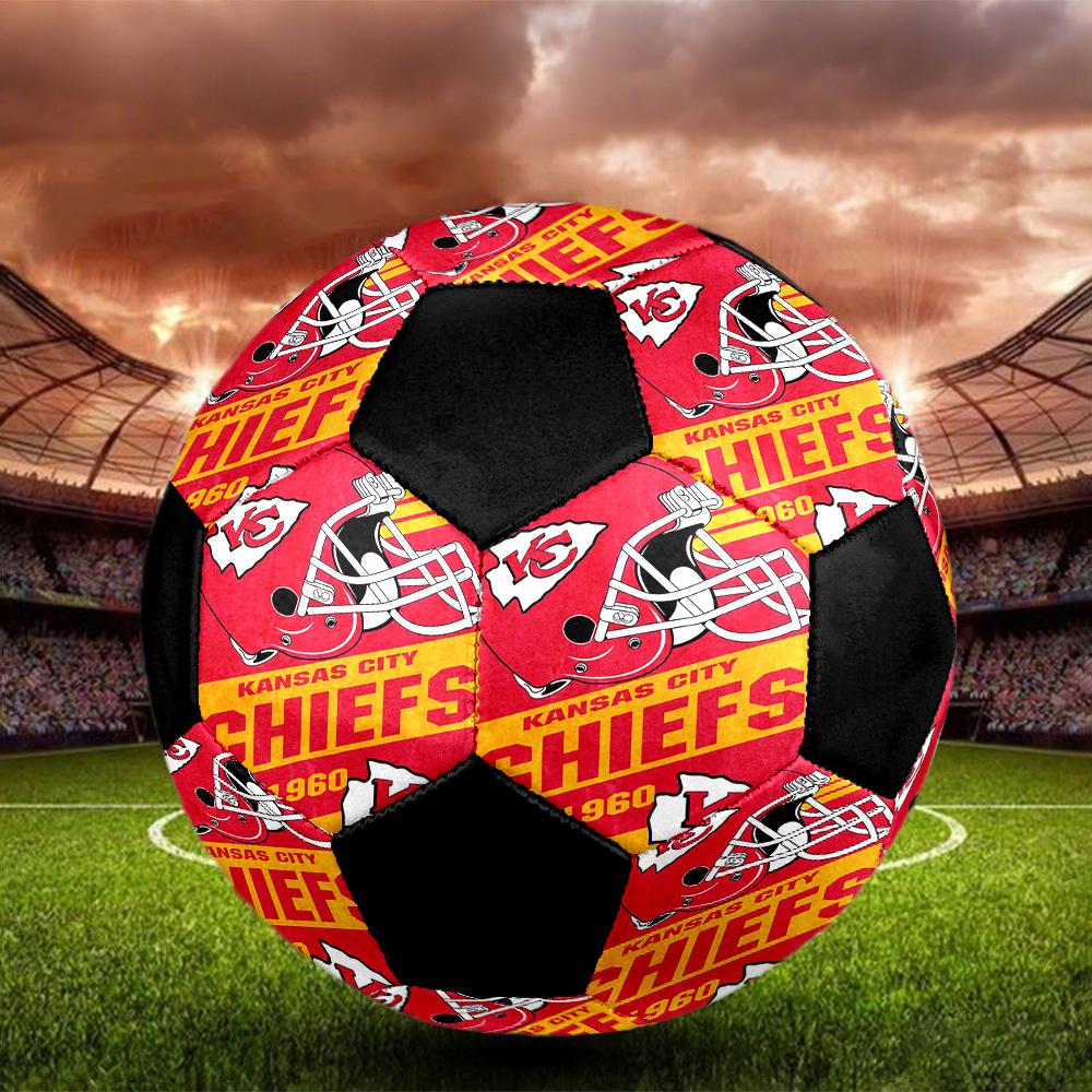 Kansas City Indoor Soccer Ball Colorful All Ages Size 5 Machine Stitched PVC Competition Ready Durable High-Bounce
