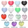 50PCS Colorful Love Heart Shape Silicone Cord Locks Adjustable Mask Drawstrings Toggles Non Slip Stopper Lanyard Buckle Tools