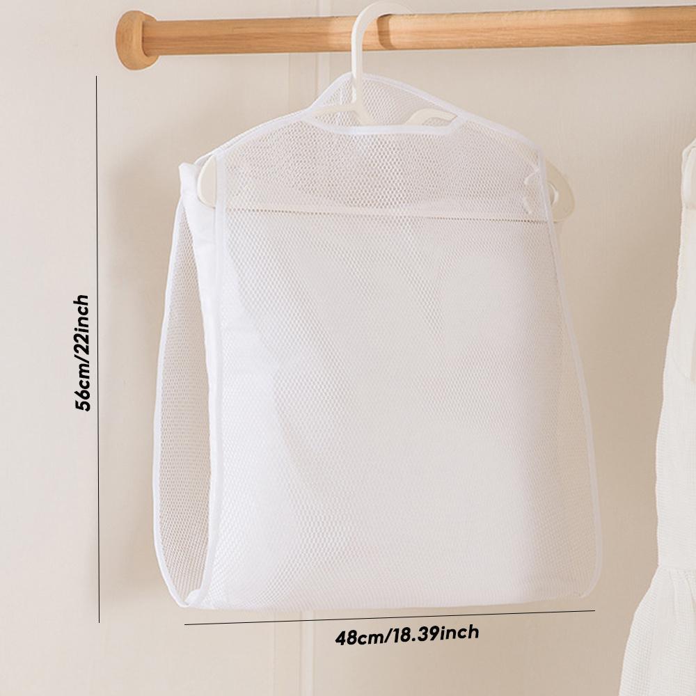 2pcs Pillow Clothes Clothes Drying Bag Hanging Drying Bag Outdoor Windproof Pillow Household Balcony Rack Pillow Drying Net