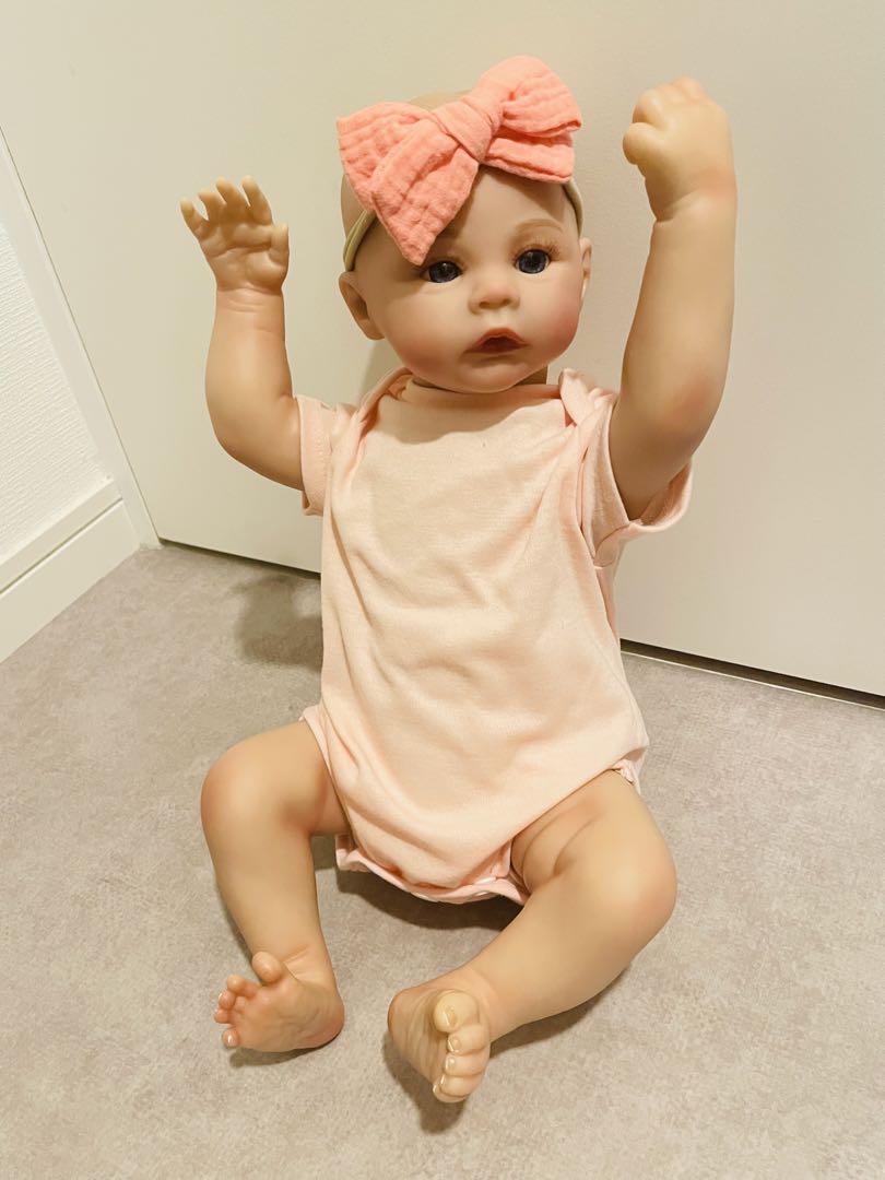 

[Б/У] Милая кукла реборн с маленьким личиком и ангельской внешностью, 46 см