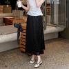 Polka Dot Satin A-line Midi Skirt - Spring/Summer 2026 Arrival
