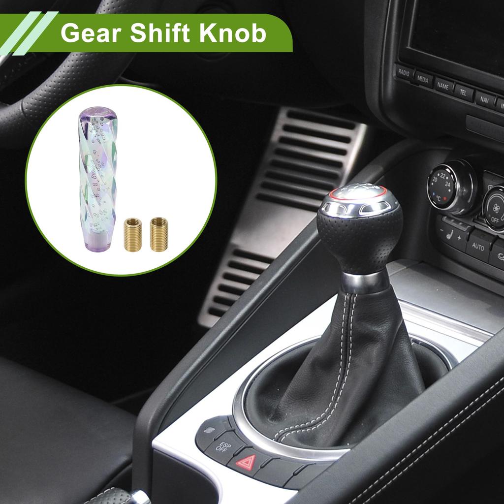 HOPESPANNER Twist Pattern Cristal 20cm Shift Knob Gear Shifter Knob Acrylic Stick Shifter Lever