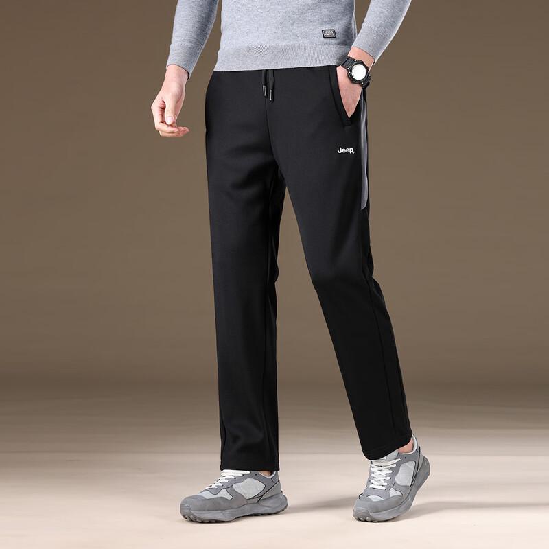 Jeep Men's Winter Fleece-Lined Straight-Leg Casual Pants