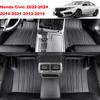 Tapete de Chão Personalizado de Cobertura Total para Carro para Honda Civic 2022-2024 2016-2021 2012-2016 Acessórios de Interior Tapete