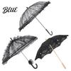 Vintage Lace Umbrella Gothic Umbrella Black Bridal Parasol for Halloween Anti UV Rain Witch Cosplay Wedding Decoration Stage Performance
