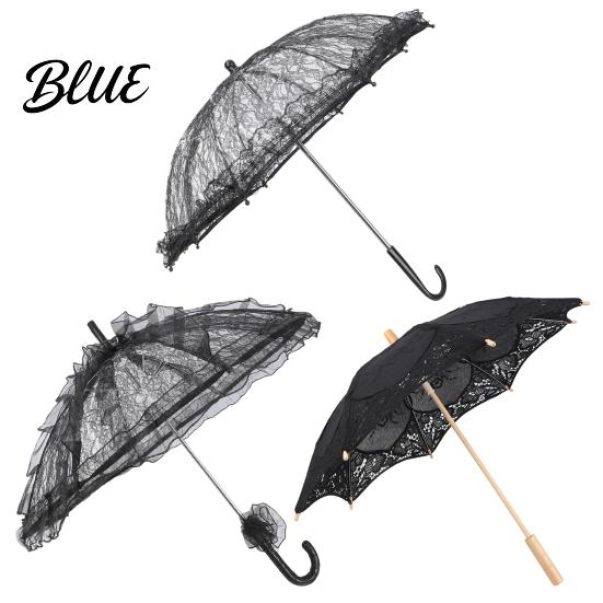 Vintage Lace Umbrella Gothic Umbrella Black Bridal Parasol for Halloween Anti UV Rain Witch Cosplay Wedding Decoration Stage Performance