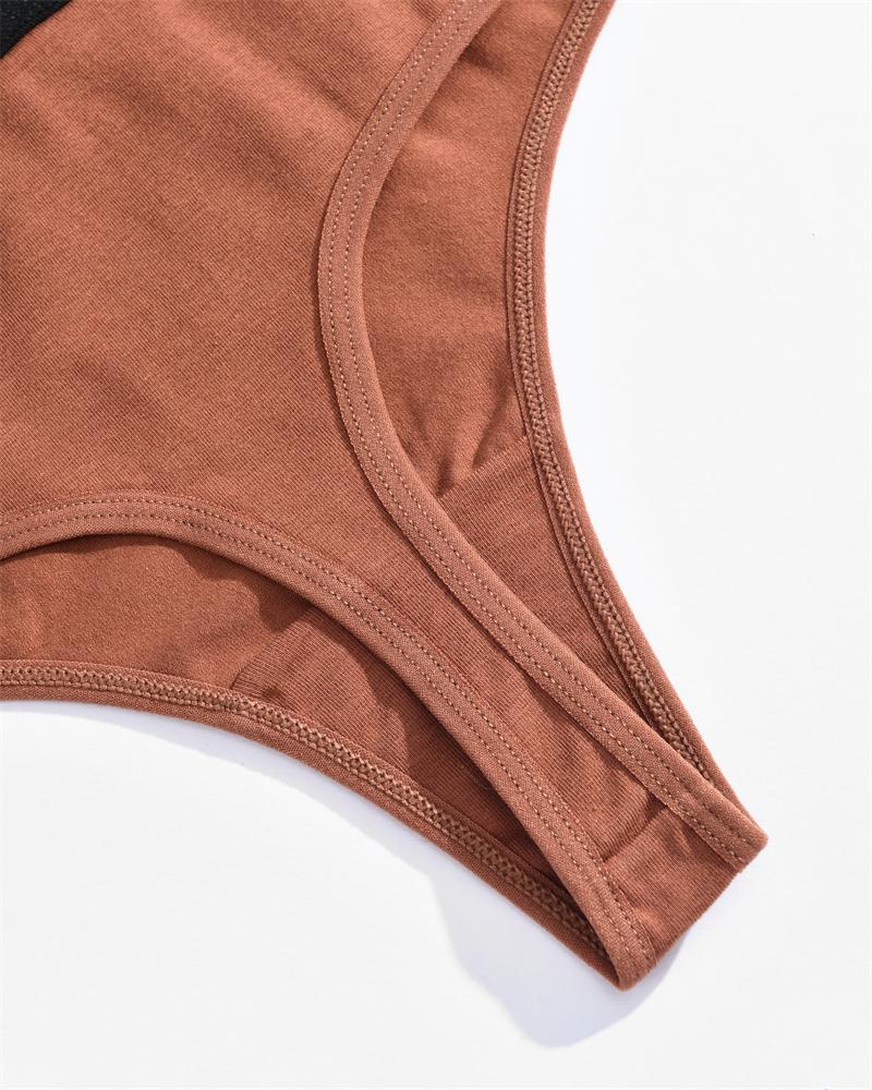 3pcs Plus Size Women Seamless Thongs Cotton High-Waist Comfort Underwear Sexy Elastic Wide Belt Panties Soft Breathable Lingerie