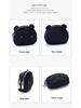 Women's Genuine Leather Large Capacity Double Zipper Coin and Lipstick Pouch