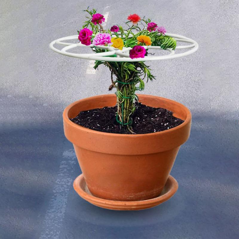 White Plastic Garden Stackable Bonsai Climbing Frame Plant Cage Frame Plant Support Stand Climbing Vine Rack Gardening Supplies