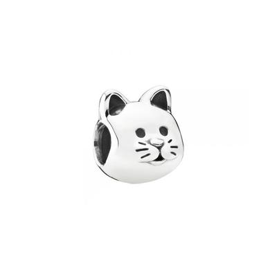 Curious Cat Pattern Sterling Silver Jewelry Accessories Unisex Jewelry 791706