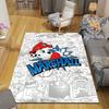 PAW Patrol Printed Carpet, Home Sofa Decoration for Living Room & Bedroom, Non‑Slip Play Flannel Floor Mat for Game Room