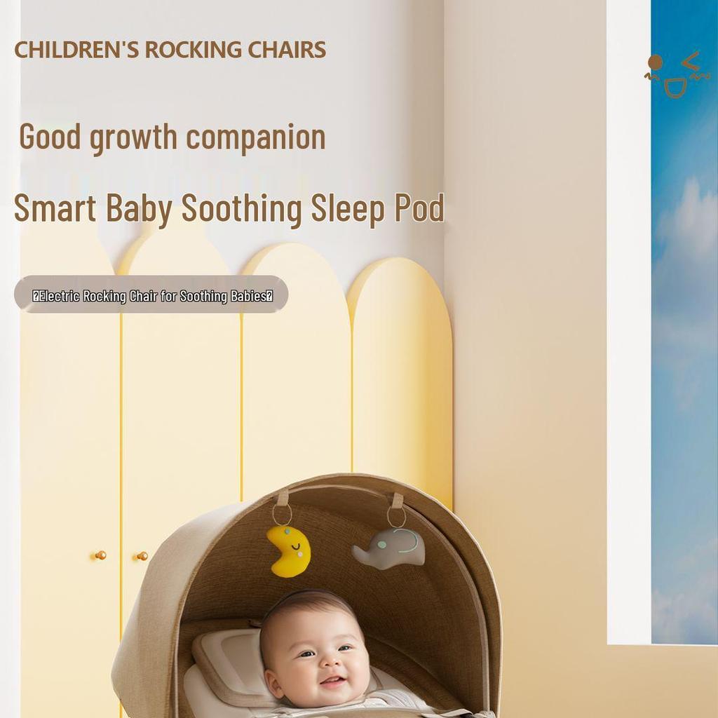 Bobodou Baby Electric Rocking Chair - Newborn Soothing Sleeper & Cradle Rocker