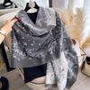 New Winter Luxury Women Two-Sided Paisley Jacquard Scarf Cashmere Warm Shawl Outdoor Coldproof Windproof Blanket Pashmina Scarf