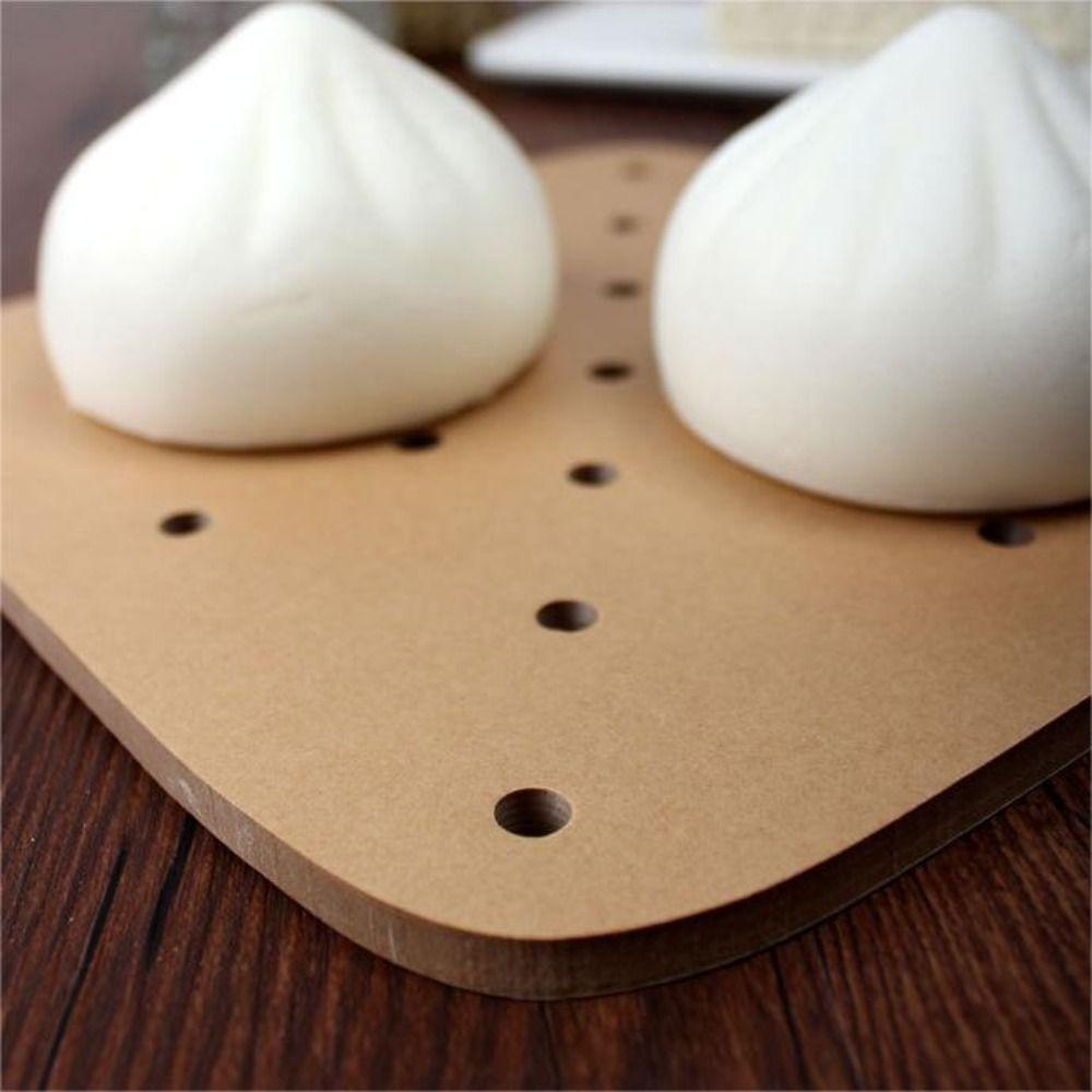 100ks čtvercový kulatý obdélníkový papír do fritézy s otvory na pečení Papír na grilování odolný vůči oleji