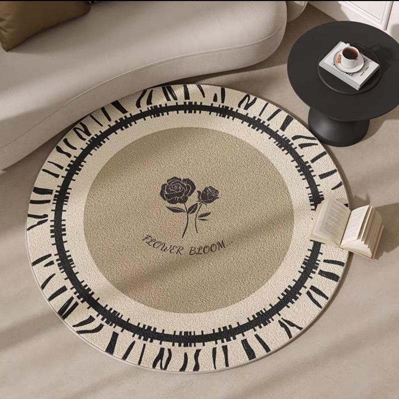Circular Carpet Living Room Tea Table Carpet Light Luxury Bedroom Bedside Carpet Cloak Room Rocking Chair Foot Mat