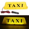 Semn LED Magnetic Taxi 12V Lumină Lampă Super Luminoasă pentru Mașină Montat pe Acoperiș cu Brichetă de Mașină(Carcasă galbenă)