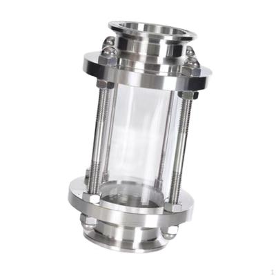 Straight Sight Tube Od 38mm Stainless Steel Frame Clamp End for Food