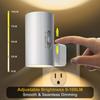 Night Light, Led Night Lights Plug into Wall, Sensor Dusk to Dawn, 0-100 LM Dimmable Night Lights, 3000K Soft White for Bathroom Bedroom Kitchen