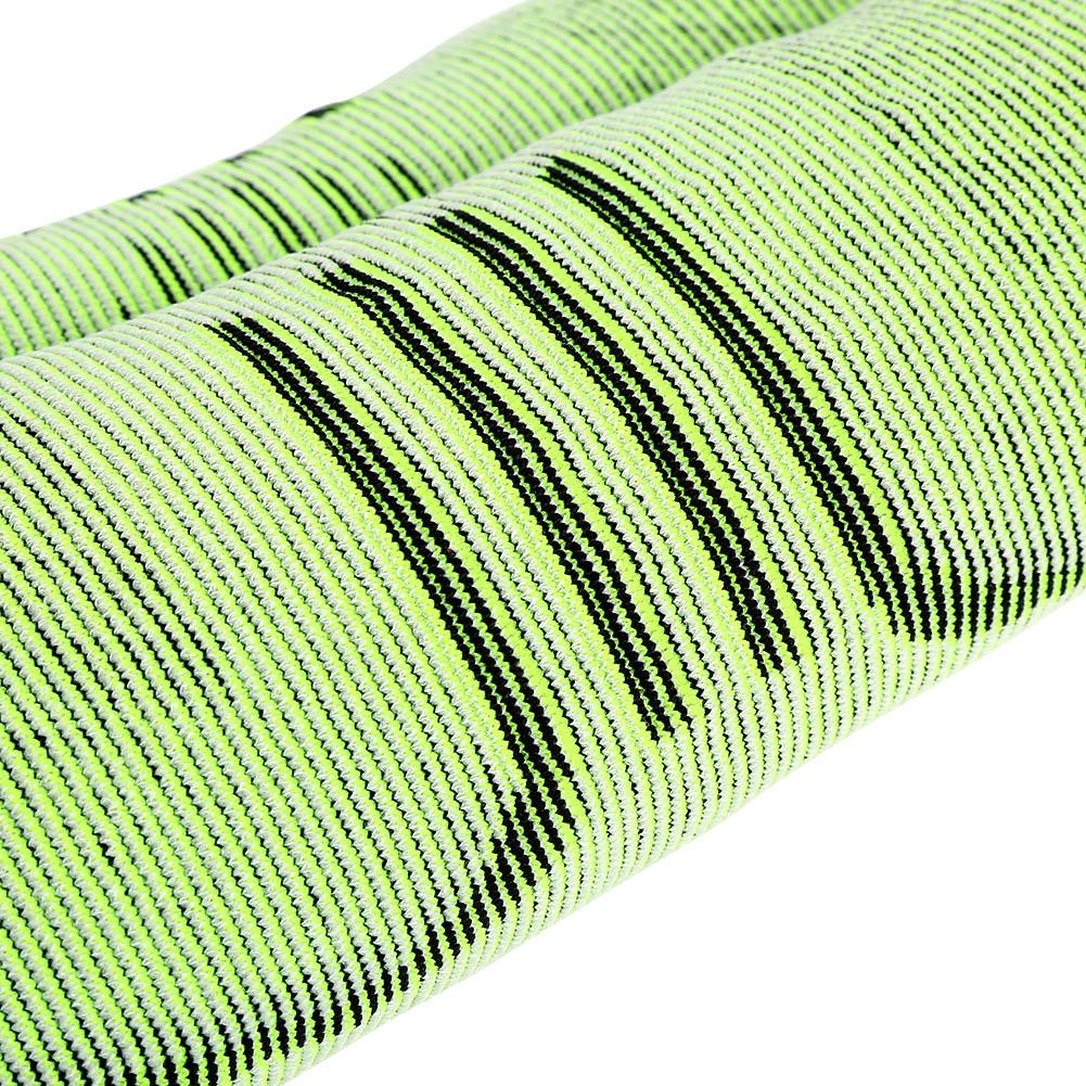 Breathable Weaving Sleeve Support for Running Climbing Nylon Knee Brace Pad(Black   Green M)