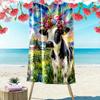 Animal Painting Print Beach Towel, Large Soft Quick Dry Towel for Beach Camping Swimming